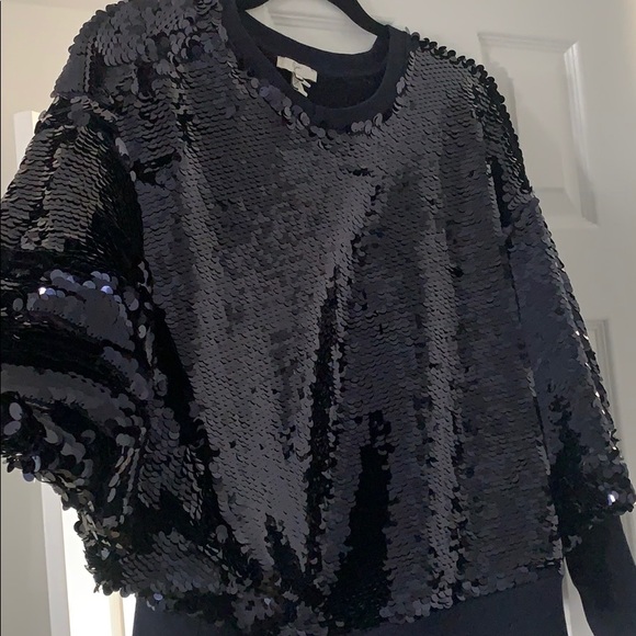 Sequin navy blouse - Picture 3 of 3